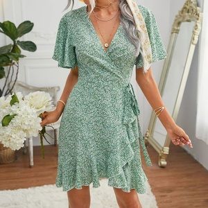 Floral Wrap Dress